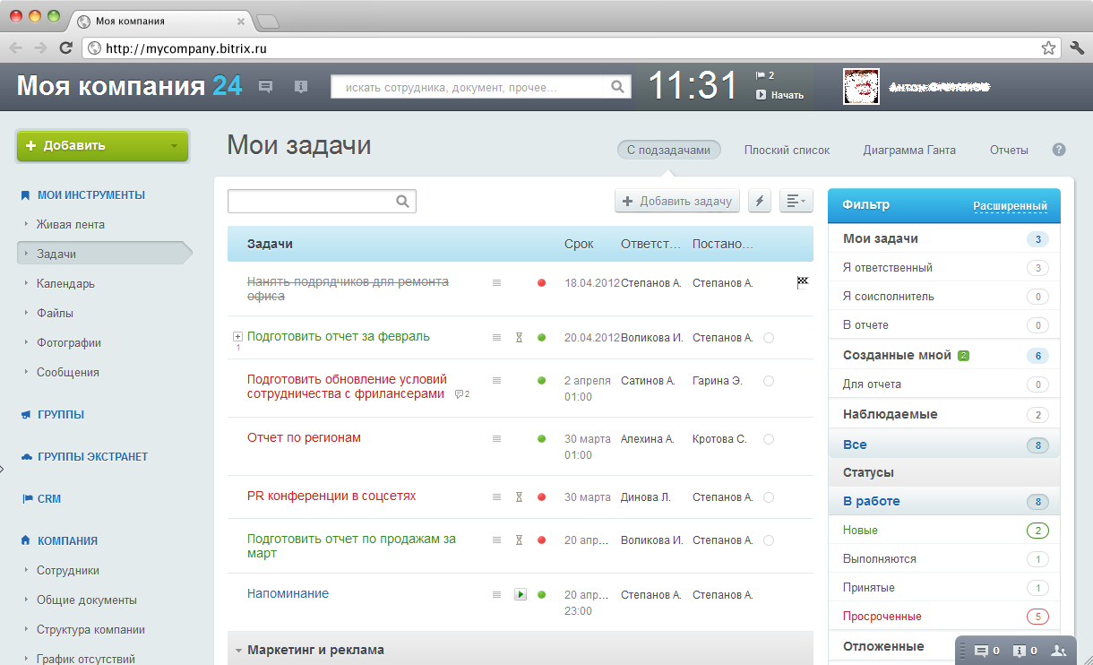 Выбор CRM
